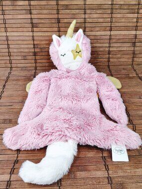 Slumberkins Pink Pegasus Unicorn 14" Plush Snuggler Halloween Fright Collection